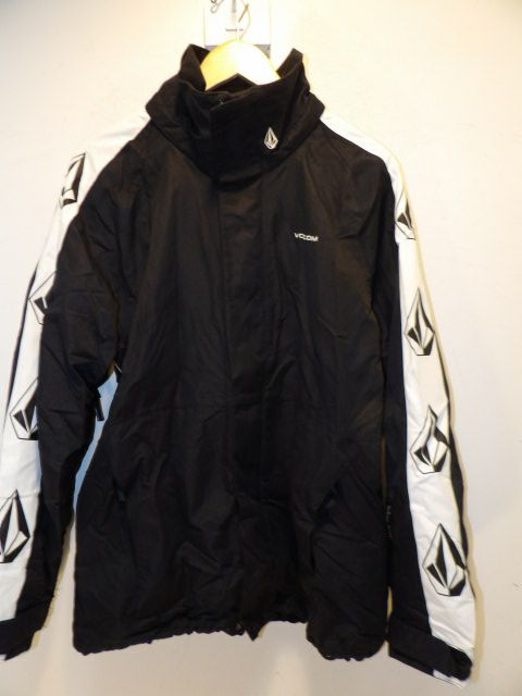 Mens Volcom Size Small Black Jacket - Black / White