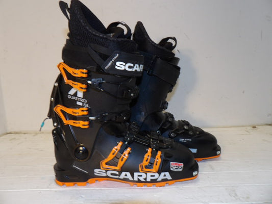 Mens Scarpa Quattro SL Size 25.5 AT Boots - Black / Orange