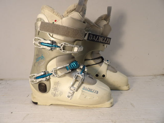 Womens Dalbello Lotus Size 25.5 Downhill Boots - White