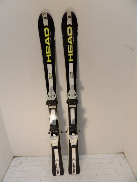 Youth Head World Cup Size 120cm Kids Skis - Black / White