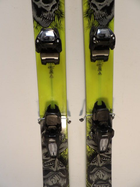 Mens K2 Obsethed w/ Squire Size 169cm Downhill Skis - Yellow