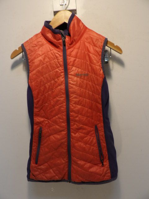 Marmot Size Small Peach Vest - Peach / Grey