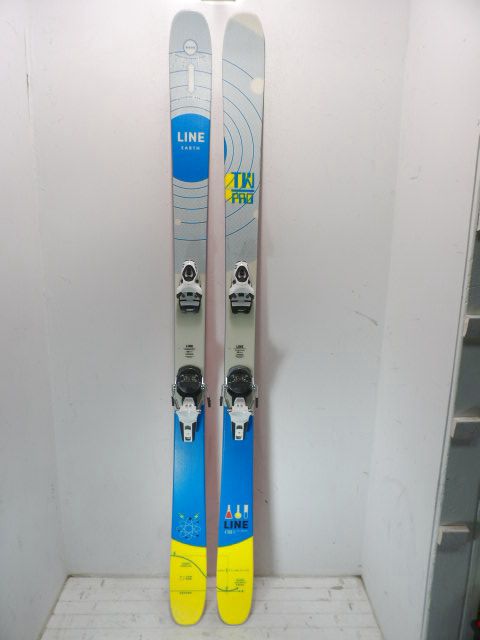Men's Line Tom Wallisch Pro w/ Pivot Size 178cm Downhill Skis - Blue / Yellow