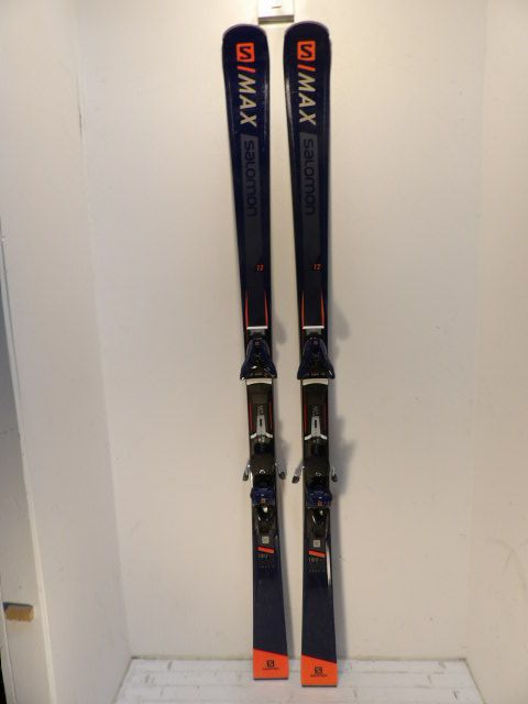 Mens Salomon S Max 12 w/ Z12 GW Size 180cm Downhill Skis