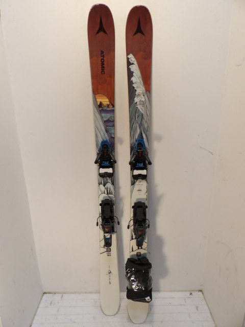 Youth Atomic Bent Chetler w/ S/Lab Shift Size 163cm AT Skis - Brown / White