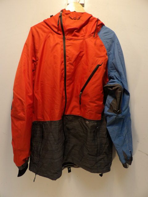 Mens 686 Glacier Size XXL Orange Jacket - Orange / Blue / Gray