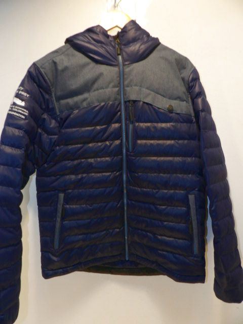 Mens Sync Strech Puffy Size Large Blue Jacket - Blue
