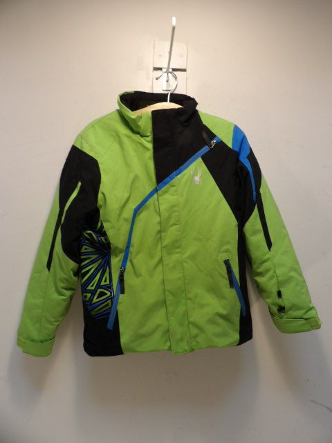 Youth Spyder 14 Green Jacket