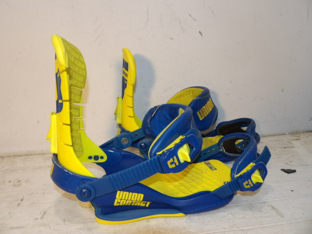 Mens Union Contact Size Medium Bindings - Blue / Yellow