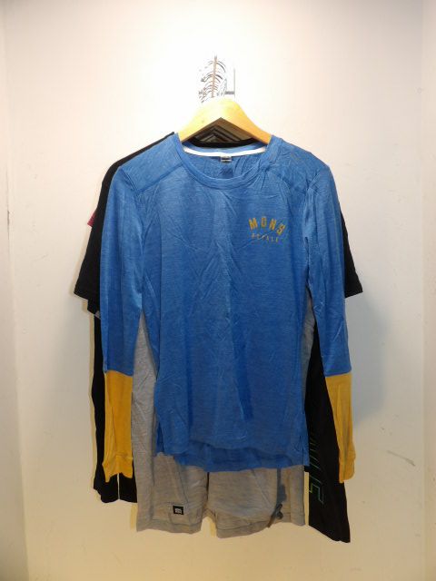 Mons Royale Vapour Blue Long Sleeve - Size S