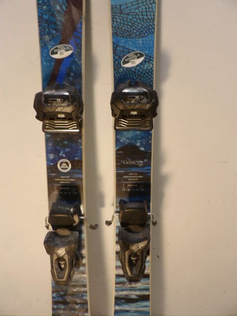 Womens Liberty Genesis 90 w/ Attack Size 151cm Downhill Skis - Blue