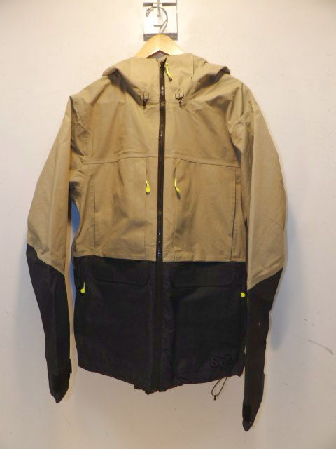 Men's Saga Shell Size L Jacket - Tan/Grey