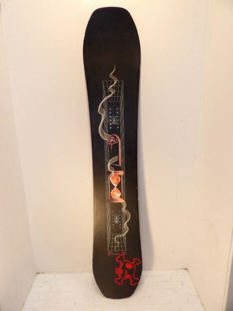 Mens Ride Shadowban Size 161cm Snowboard - Black / Skull