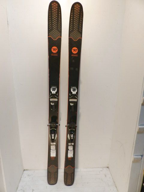 Mens Rossignol Sky 7 HD w/ Look  Size 180cm Downhill Skis - Black / Orange