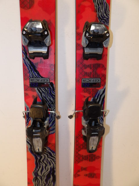 Mens K2 Reconer 122 w/ Jester 16  Size 184cm Downhill Skis - Red / Black / Grey