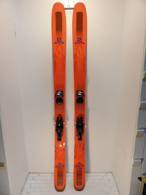 Mens Salomon QST 106 w/ Warden Size 188cm Downhill Skis - Orange