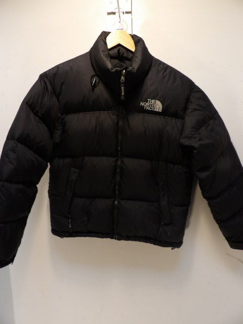 Men's North Face Puffy Size Medium Black Jacket - Black