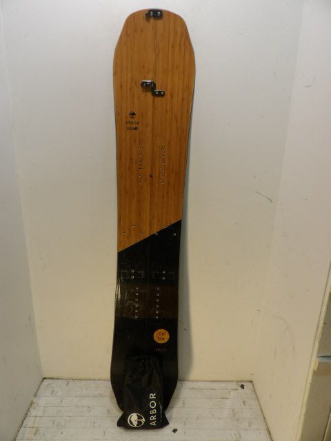 Arbor Coda Size 161cm Split Board w/ Skins - Black / Wood