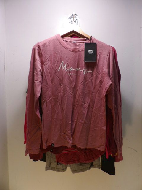 Mons Royale Suki BF Pink Long Sleeve - Size S