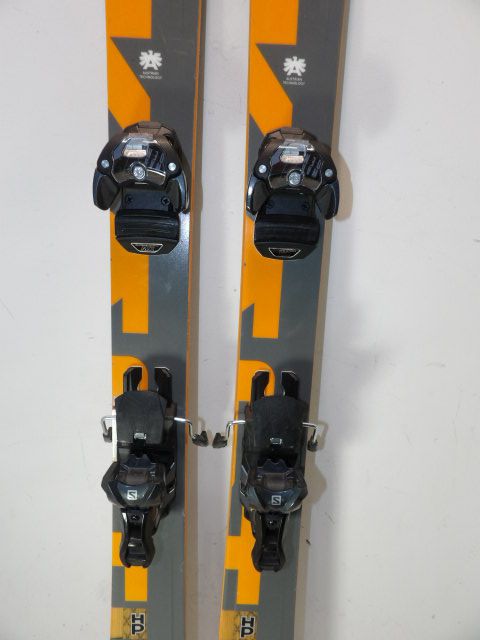Mens Kastle FX 96 w/ Warden Size 172cm Downhill Skis - Orange / Grey