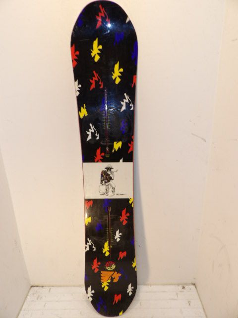 Men's Burton Easy Livin Size 155cm Snowboard - Black / Fear amd Loathing