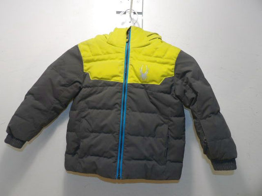 Youth Spyder Size 4 Grey Jacket - Grey / Yellow