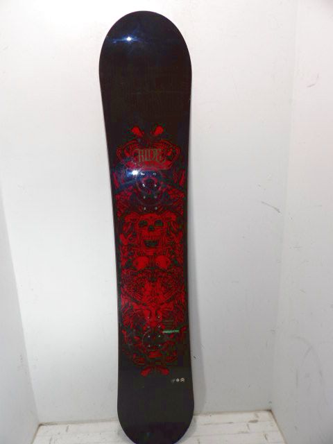 Men's Ride Fleetwood Size 161cm Snowboard - Black / Red