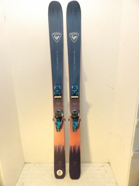Womens Rossignol Rally Bird Soul 102 w/ Pivot 15 Size 172cm Downhill Skis - Blue