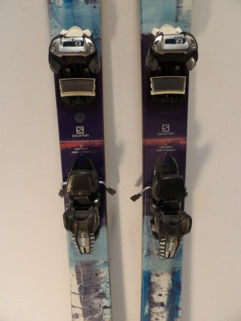 Womens Salomon Lumen w/ Griffon Size 170cm Downhill Skis - Blue