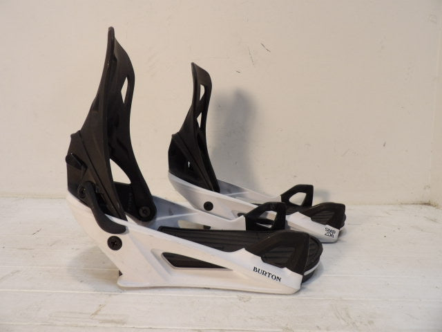 Men's Burton Step-On Size Medium Bindings - Black / White