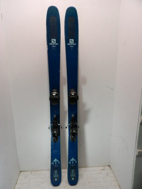 Womens Salomon Lux 92 w/ Warden Size 169cm Downhill Skis - Blue