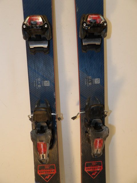 Mens Nordica Enforcer 100 w/ Marker Size 186cm Downhill Skis - Blue / Red