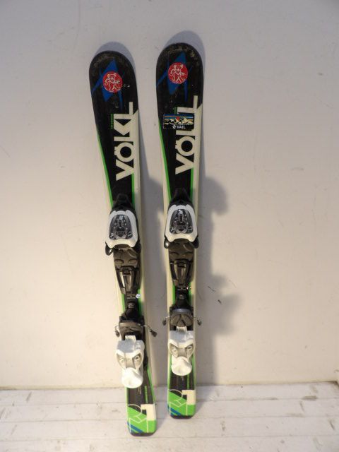 Youth Volkl RTM Size 90cm Kids Skis - Black / Green
