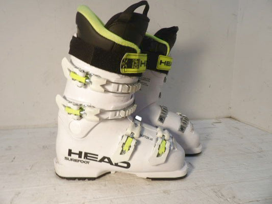Youth Head Size 22.5 Raptor 60 Kids Boots - White / Yellow