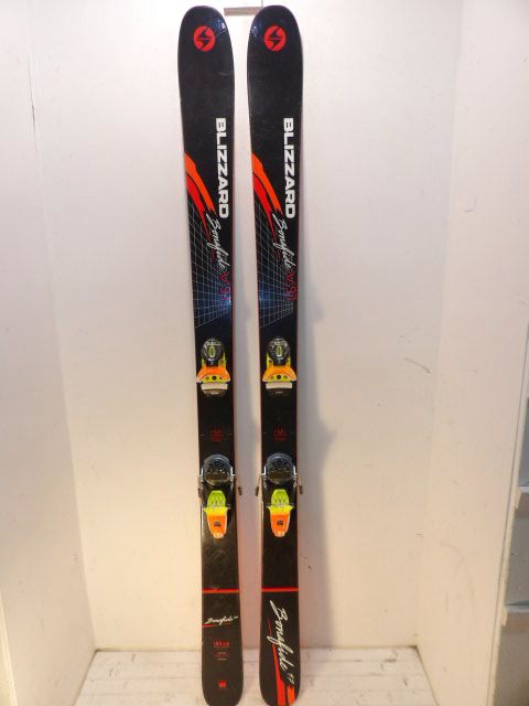 Men's Blizzard Bonafide 97 w/ Look Pivot Size 183cm Downhill Skis - Black / Red