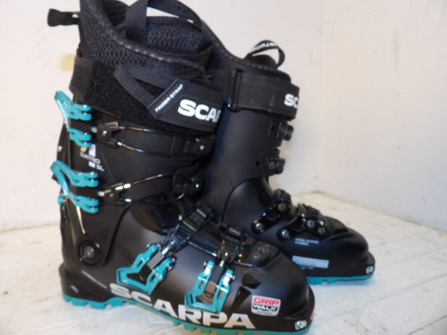 Womens Scarpa Quattro 4 SL Size 24.0 AT Boots - Black / Teal