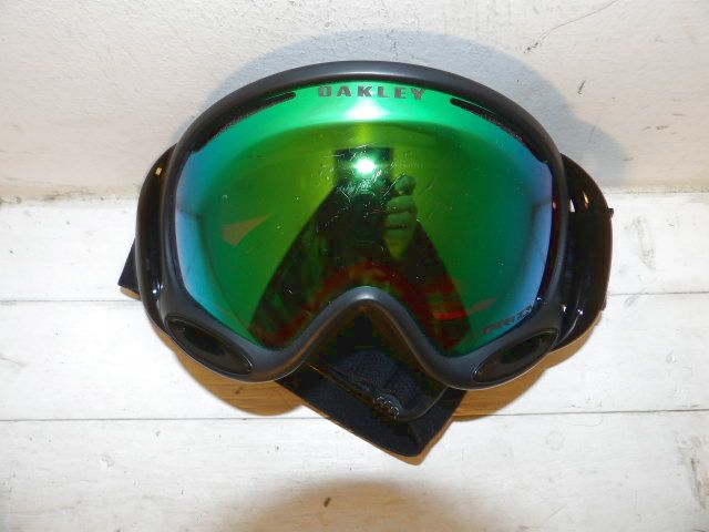 Oakley A-Frame Factory Pilot Goggles - Black/Green