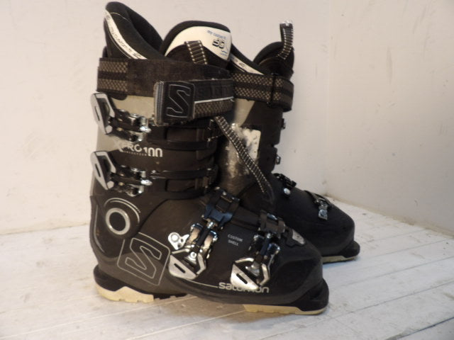 Womens Salomon X Pro 100 Size 25.5 Downhill Skis - Grey / Black