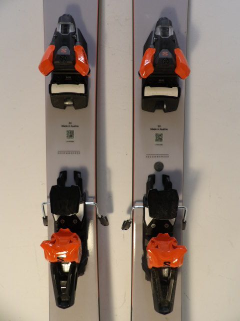 Men's Salomon QST 106 w/ Strive 14 Size 173cm Downhill Skis - Grey