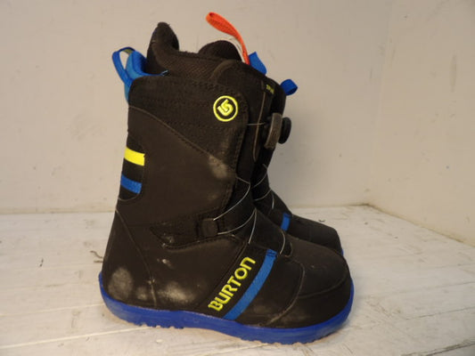 Youth Burton Zipline Size 5.0 Boots - Black / Blue