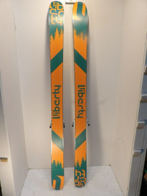 Mens Liberty Origin 106 w/ Marker Duke PT Size 187cm AT Skis - Green / Orange