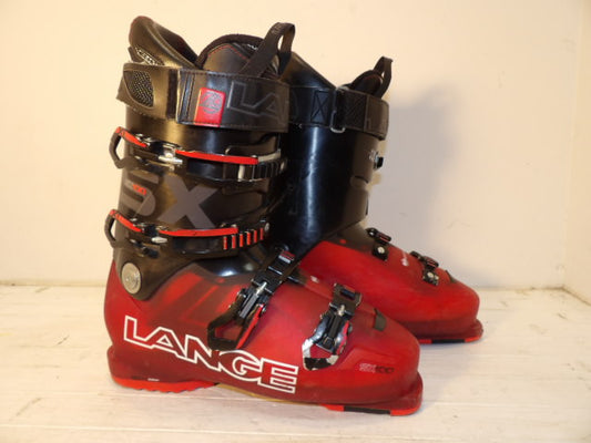 Mens Lange SX 100 Size 27.5 Downhill Boots - Red