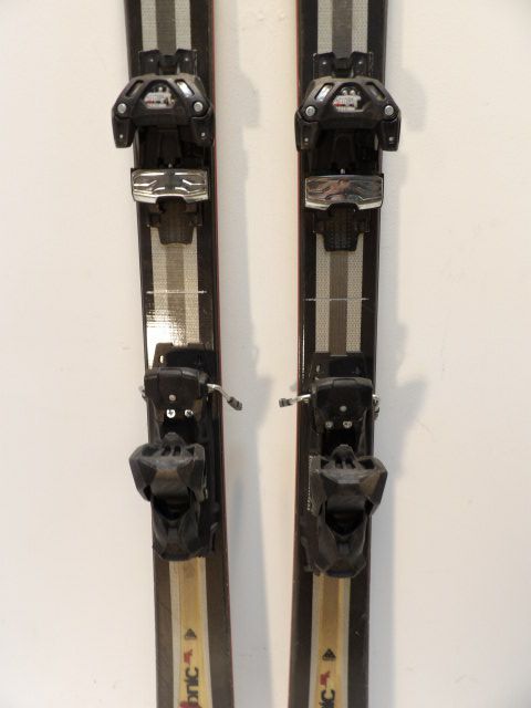 Mens K2 Ikonic 85 w/ Attack 13 Size 177cm Downhill Skis - Black / Wood