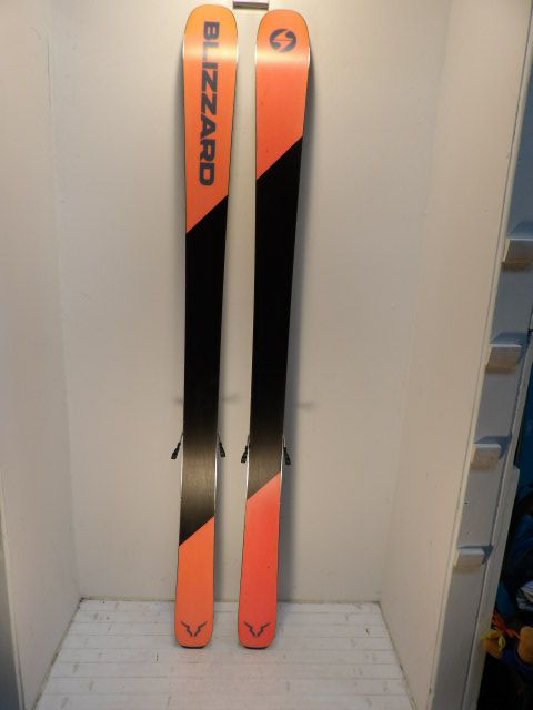 Mens Blizzard Bonafide 97 w/ Griffon Size 183cm Downhill Skis - Grey / Red