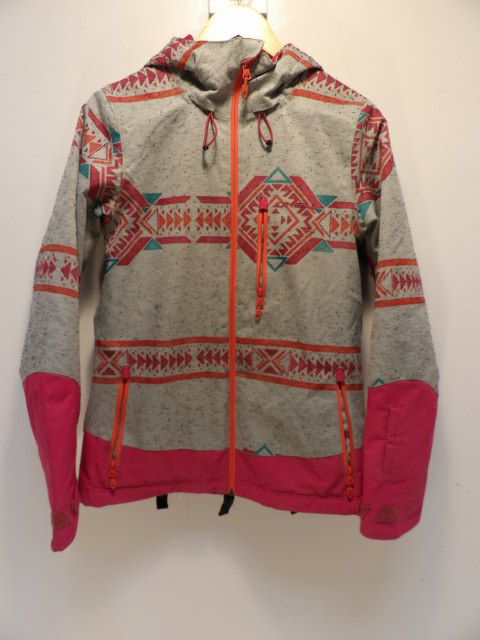 Women's O'NEal Size Small Grey Jacket - Grey / Aztec Print