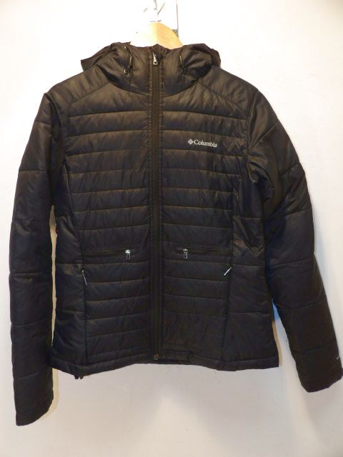 Women's Columbia Size Medium Black Puffy Jacket - Black