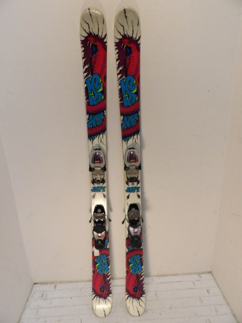 Youth K2 Juvy Size 139cm Kids Skis - White / Purple