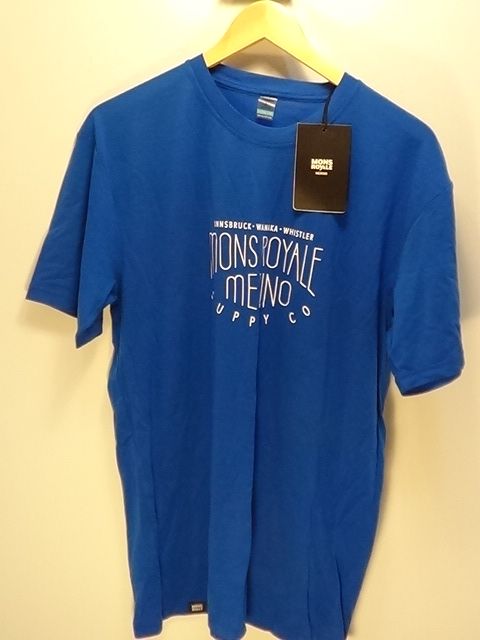 Mons Royale Icon T-shirt - Blue - L