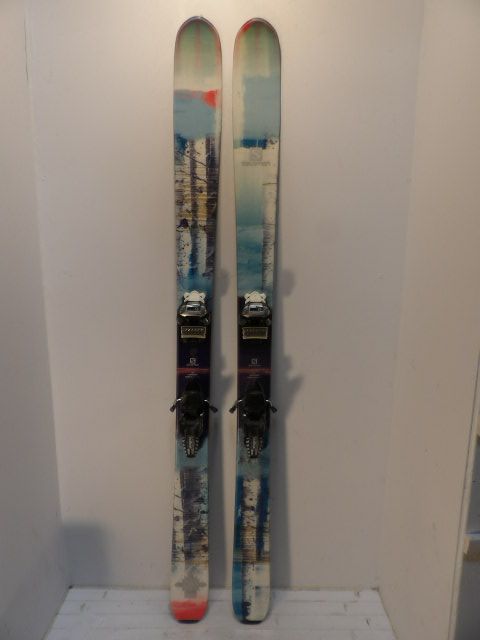 Womens Salomon Lumen 96 w/ Griffon  Size 170cm Downhill Skis - Blue / White