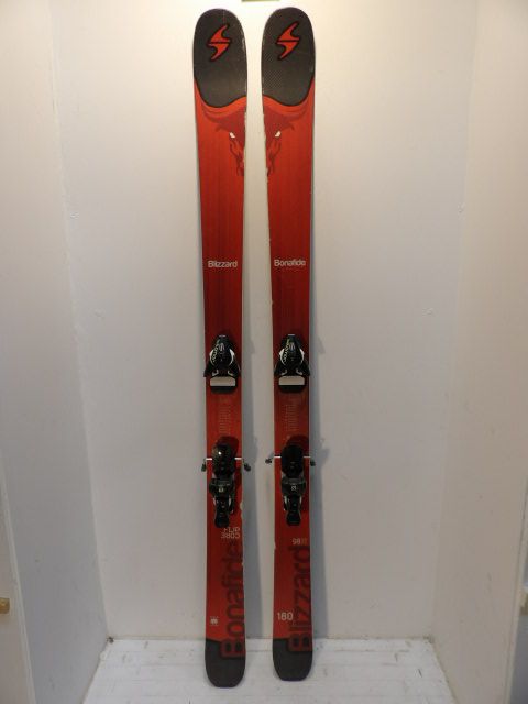 Mens Blizzard Bonafide w/ STH 12  Size 180cm Downhill Skis - Orange